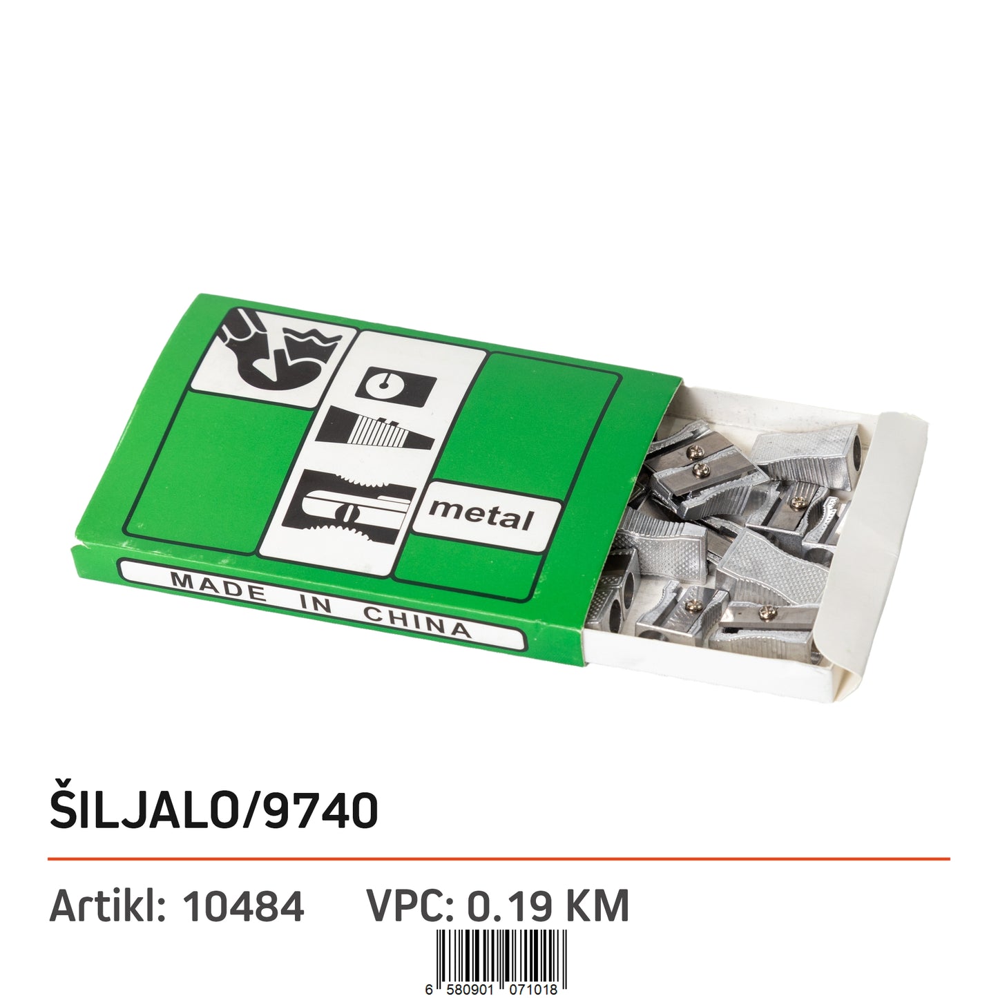 Metalno Šiljalo Za Olovke i Bojice- 9740