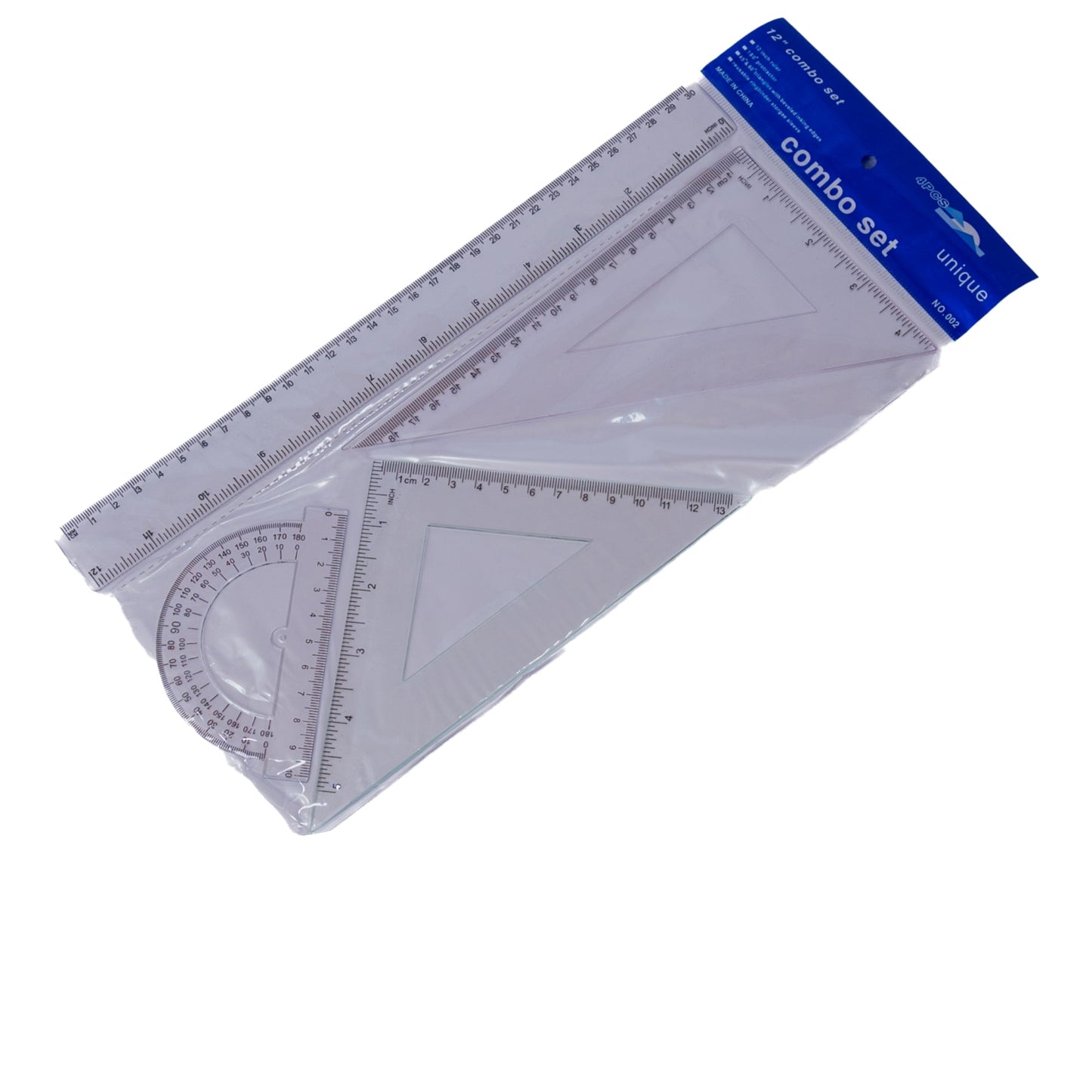 Geometrijski Set - Lenijar, Trokut, Uglomjer - 9727